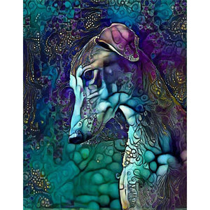 Metallic Hound 40*50CM(Canvas) Full Round Drill Diamond Painting
