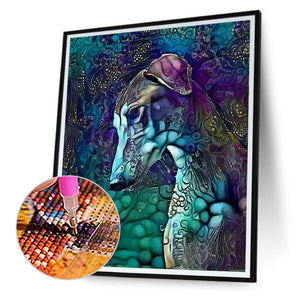 Metallic Hound 40*50CM(Canvas) Full Round Drill Diamond Painting
