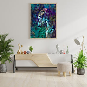 Metallic Hound 40*50CM(Canvas) Full Round Drill Diamond Painting