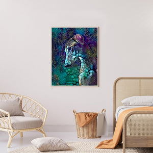 Metallic Hound 40*50CM(Canvas) Full Round Drill Diamond Painting
