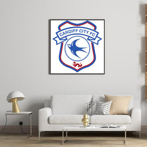 Cardiff City Football Club 35*35CM(Canvas) Full Round Drill Diamond Painting