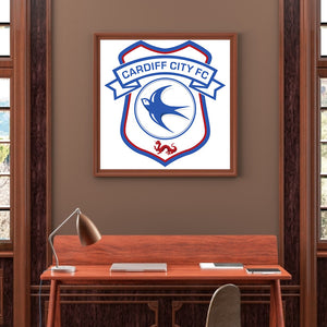 Cardiff City Football Club 35*35CM(Canvas) Full Round Drill Diamond Painting