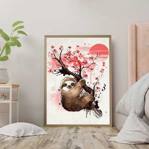 Sloth 30*40CM(Canvas) Full Square Drill Diamond Painting
