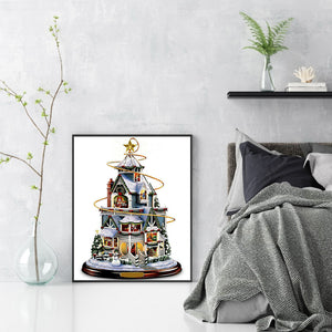 Christmas Tree 30*40CM(Canvas) Full Round Drill Diamond Painting