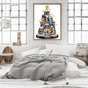 Christmas Tree 30*40CM(Canvas) Full Round Drill Diamond Painting