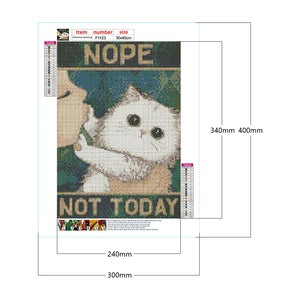 Cute Cat 30*40CM(Canvas) Full Square Drill Diamond Painting