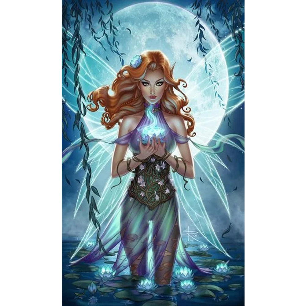 Angel 30*50CM(Canvas) Full Round Drill Diamond Painting