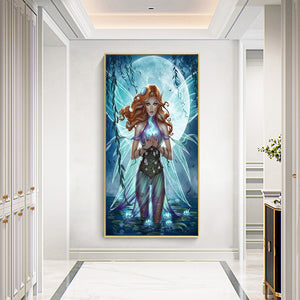Angel 30*50CM(Canvas) Full Round Drill Diamond Painting