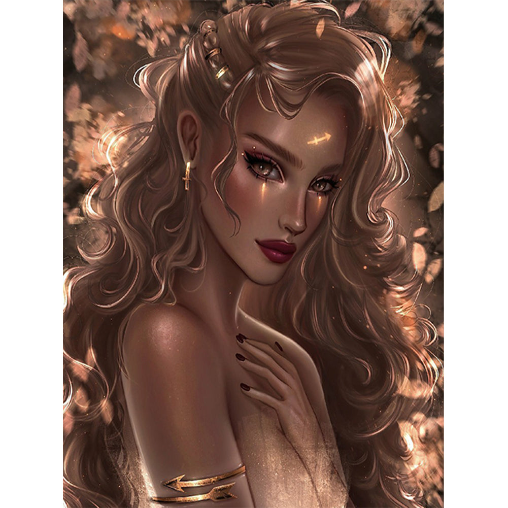 Girl 50*60CM(Canvas) Full Round Drill Diamond Painting