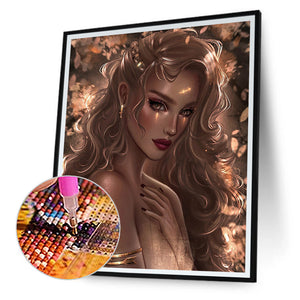 Girl 50*60CM(Canvas) Full Round Drill Diamond Painting