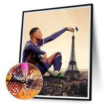 Load image into Gallery viewer, French Football Player Kylian Mbappé 30*40CM(Canvas) Full Round Drill Diamond Painting
