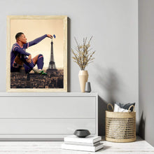 Load image into Gallery viewer, French Football Player Kylian Mbappé 30*40CM(Canvas) Full Round Drill Diamond Painting
