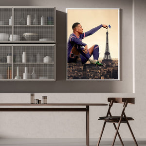 French Football Player Kylian Mbappé 30*40CM(Canvas) Full Round Drill Diamond Painting