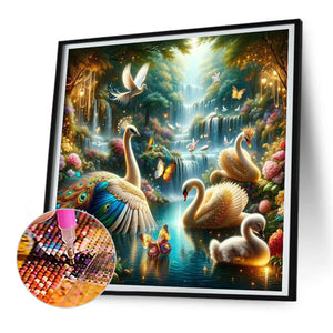 Forest Animal Festival 30*30CM(Canvas) Full Round Drill Diamond Painting