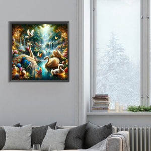 Forest Animal Festival 30*30CM(Canvas) Full Round Drill Diamond Painting