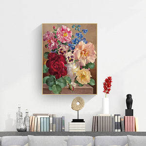 Flower Bouquet 30*40CM(Canvas) Full Round Drill Diamond Painting
