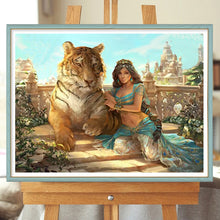 Load image into Gallery viewer, Princess Jasmine In The Hanging Garden 60*45CM(Canvas) Full Round Drill Diamond Painting
