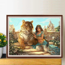 Load image into Gallery viewer, Princess Jasmine In The Hanging Garden 60*45CM(Canvas) Full Round Drill Diamond Painting
