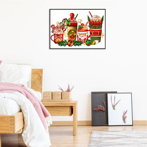 Christmas Tea 40*30CM(Canvas) Full Round Drill Diamond Painting