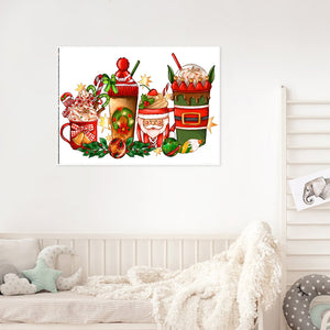 Christmas Tea 40*30CM(Canvas) Full Round Drill Diamond Painting
