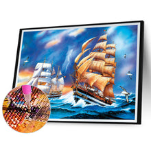 Load image into Gallery viewer, Sailboat At Sea 40*30CM(Canvas) Full Round Drill Diamond Painting
