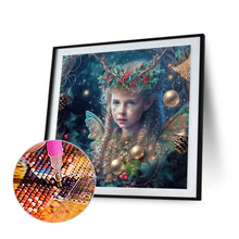 Load image into Gallery viewer, Christmas Girl 40*40CM(Canvas) Full Round Drill Diamond Painting
