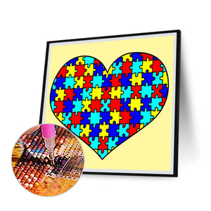 Heavenly Heart Puzzle 50*50CM(Canvas) Full Round Drill Diamond Painting