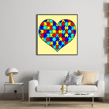 Load image into Gallery viewer, Heavenly Heart Puzzle 50*50CM(Canvas) Full Round Drill Diamond Painting
