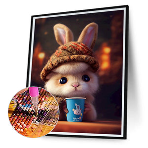 Rabbit 30*40CM(Canvas) Full Round Drill Diamond Painting