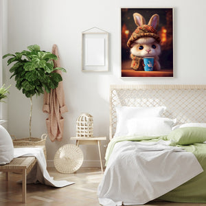 Rabbit 30*40CM(Canvas) Full Round Drill Diamond Painting