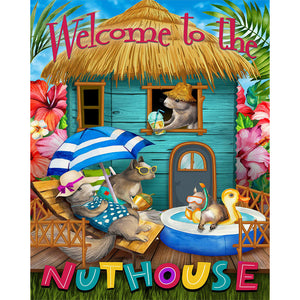 Little Mouse On Vacation 40*50CM(Canvas) Full Round Drill Diamond Painting