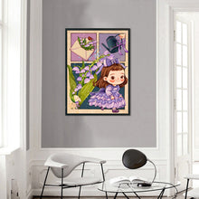 Load image into Gallery viewer, Yishu - Little Girl With Ancient Bellflower - 40*56CM 11CT 3 Stamped Cross Stitch

