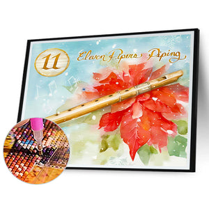 Musical Instruments 40*30CM(Canvas) Full Round Drill Diamond Painting