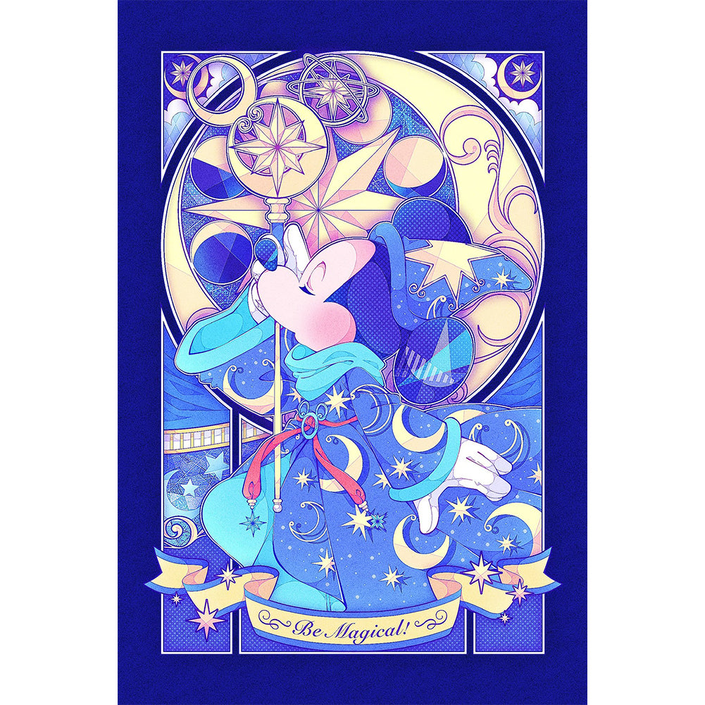 Yishu - Mickey Mouse Clubhouse Magic Mickey Mouse - 40*60CM 11CT 3 Stamped Cross Stitch