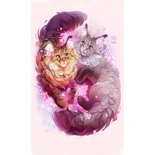 Load image into Gallery viewer, Illustrated Fantasy Cat 50*70CM(Canvas) Full Square Drill Diamond Painting

