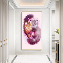 Load image into Gallery viewer, Illustrated Fantasy Cat 50*70CM(Canvas) Full Square Drill Diamond Painting
