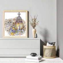 Load image into Gallery viewer, Joy Sunday - The Cat And The Lamp - 41*44CM 14CT 2 Stamped Cross Stitch
