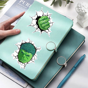 4 PCS Marvel Cartoon Paster DIY Diamond Mosaic Sticker for Child Gift (154)