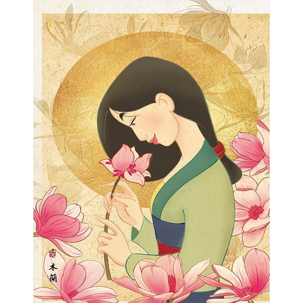 Mulan 30*40CM(Canvas) Full Round Drill Diamond Painting