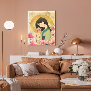 Mulan 30*40CM(Canvas) Full Round Drill Diamond Painting