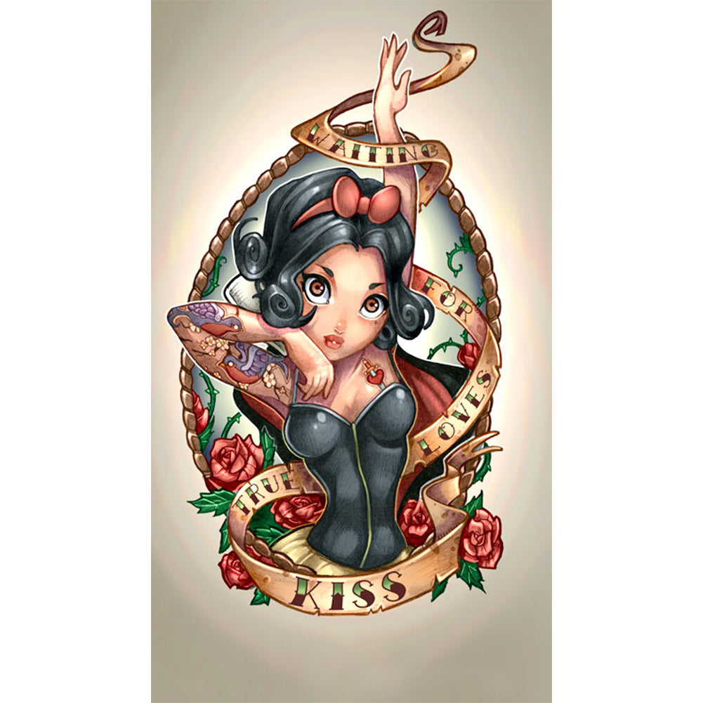 Yishu - Snow White - 40*70CM 11CT 3 Stamped Cross Stitch