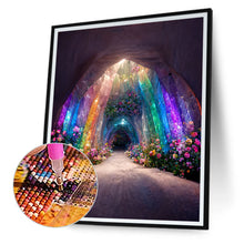 Load image into Gallery viewer, Rainbow Cave With Flowers 40*50CM(Canvas) Full Round Drill Diamond Painting
