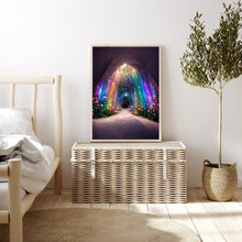 Load image into Gallery viewer, Rainbow Cave With Flowers 40*50CM(Canvas) Full Round Drill Diamond Painting
