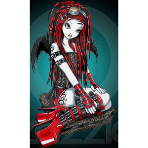 Indian Girl 30*50CM(Canvas) Full Round Drill Diamond Painting