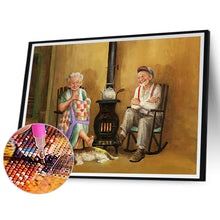 Load image into Gallery viewer, Old Couple 60*50CM(Canvas) Full Round Drill Diamond Painting
