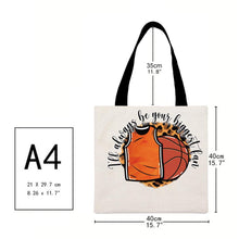 Load image into Gallery viewer, Canvas Bag-Basketball 40*40CM
