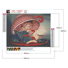 Load image into Gallery viewer, Top Hat Doll 50*40CM(Canvas) Full Square Drill Diamond Painting
