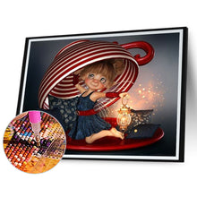 Load image into Gallery viewer, Top Hat Doll 50*40CM(Canvas) Full Square Drill Diamond Painting
