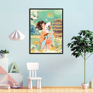 Yishu - Ancient Beauty - 40*56CM 11CT 3 Stamped Cross Stitch