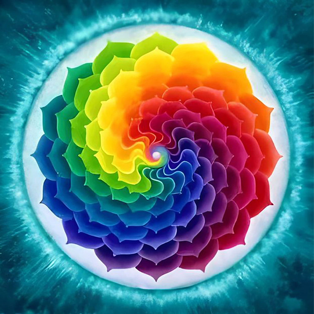 Fractal Art 50*50CM(Canvas) Full Round Drill Diamond Painting